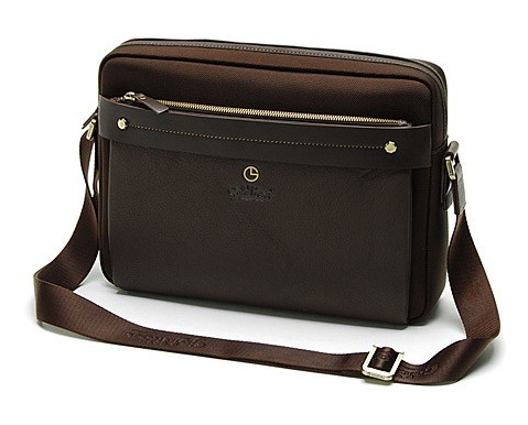 男士横款公文包 咖啡色